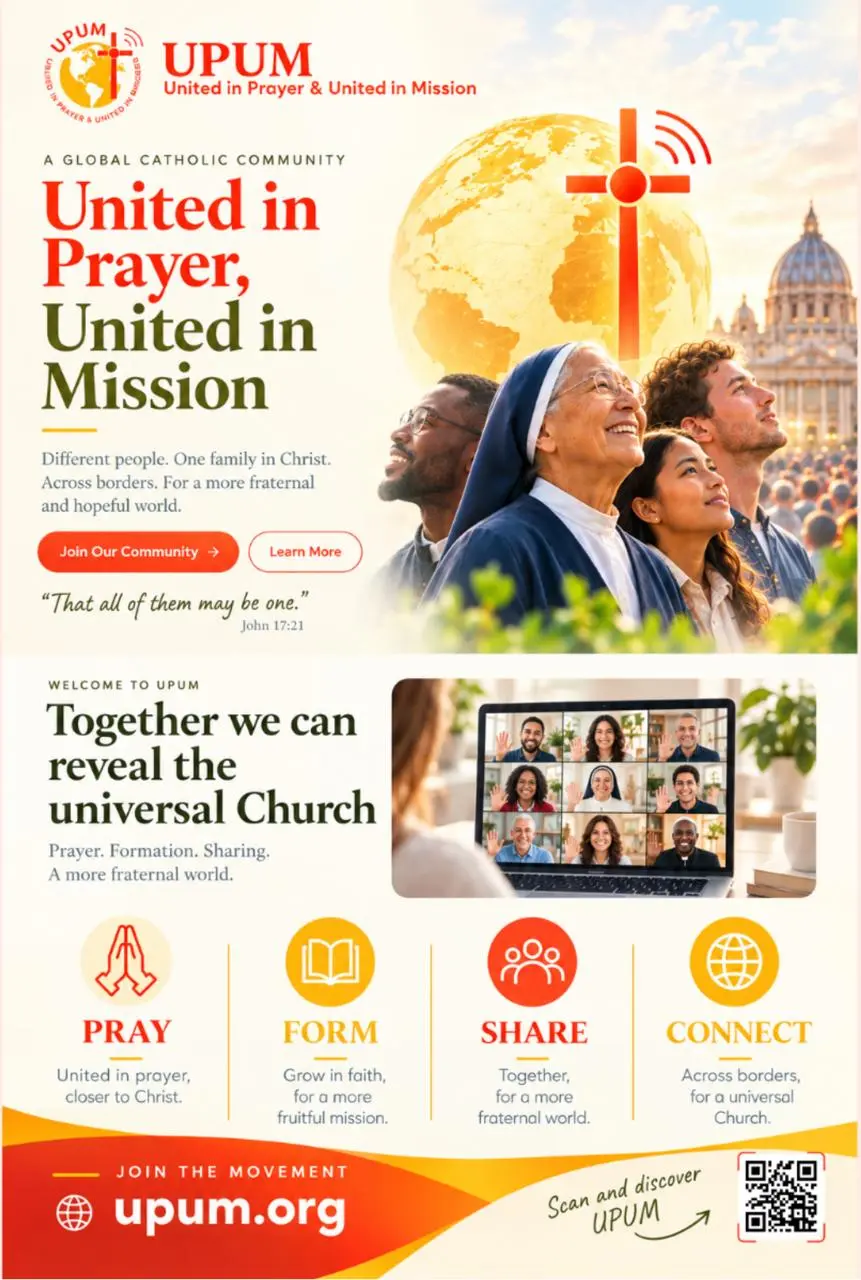 La communauté UPUM, "United in prayer, united in mission"