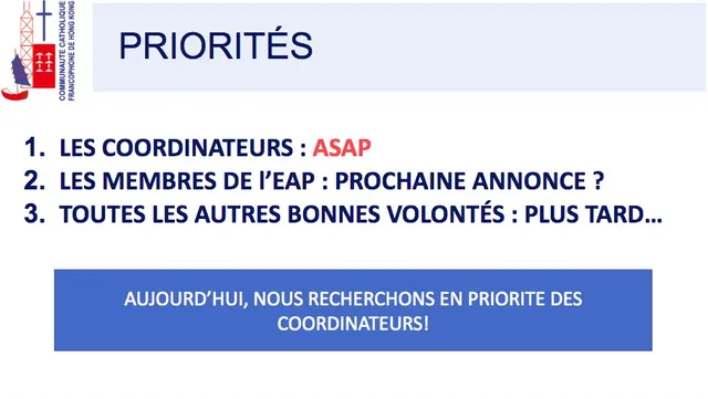 Appel à candidatures – L’EAP recherche les nouveaux coordinateurs