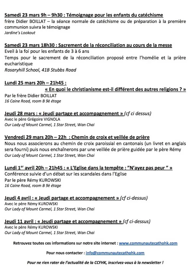 Carême : tout un programme !