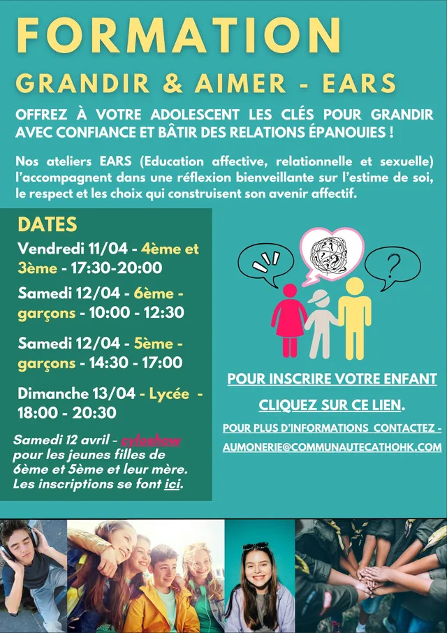 Grandir dans la foi : Les prochaines conférences et formations