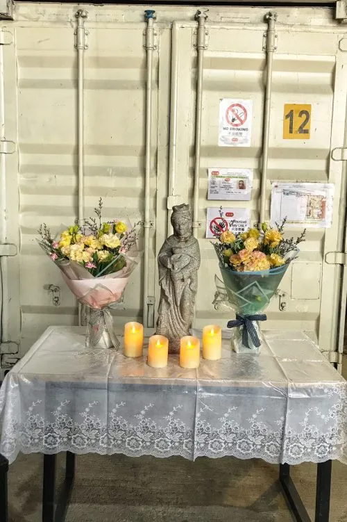 Le père Remy chez Bouygues pour la Sainte Barbe