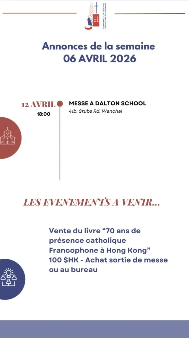 Les annonces de la semaine 06 Avril 2026