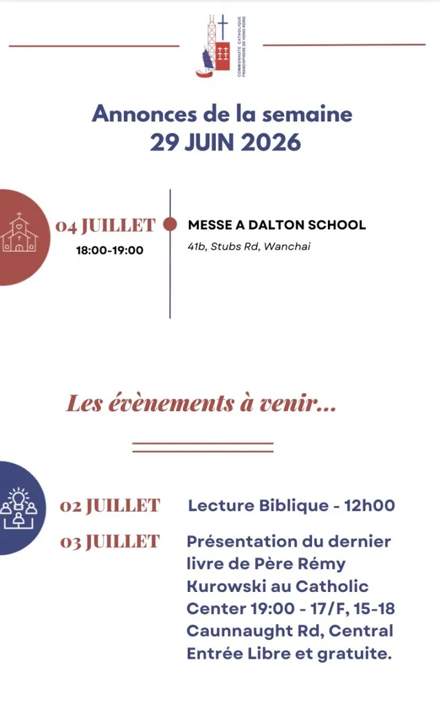Les annonces de la semaine 29 Juin 2026
