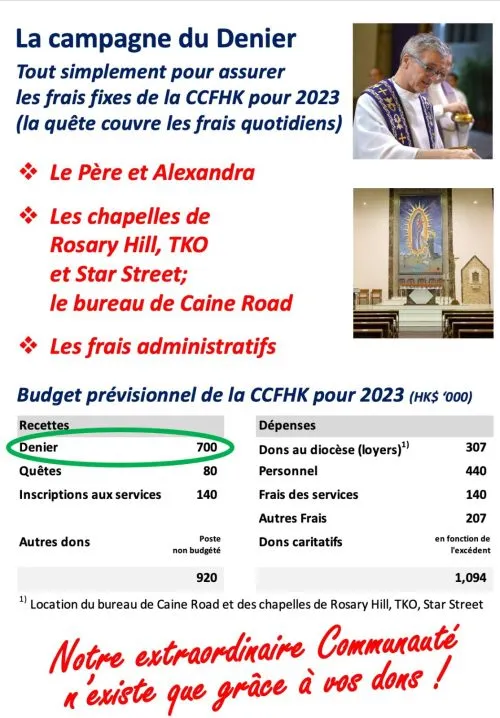 Les annonces paroissiales  – semaine du 13 mars 2023