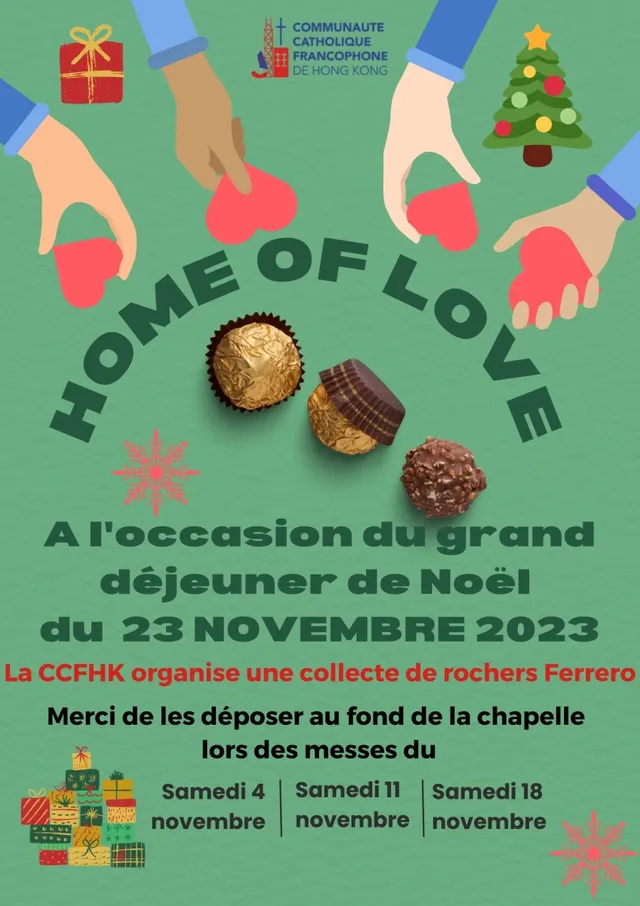 Les annonces paroissiales  – semaine du 13 novembre 2023