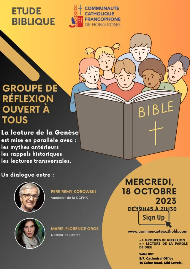 Les annonces paroissiales  – semaine du 16 octobre 2023