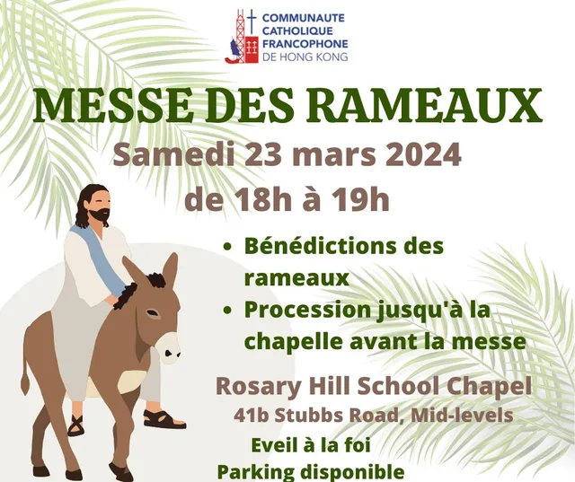 Les annonces paroissiales – semaine du 18 mars 2024