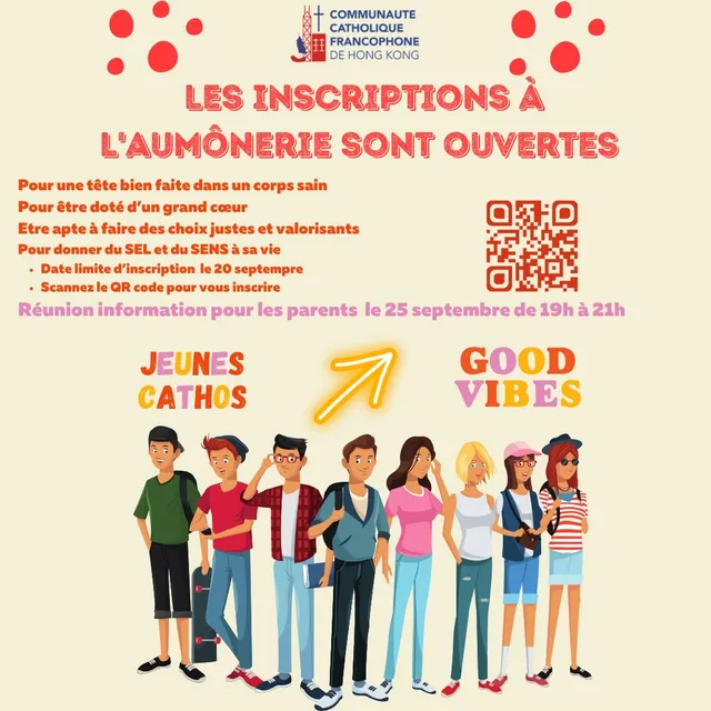 Les annonces paroissiales – semaine du 23 septembre 2024