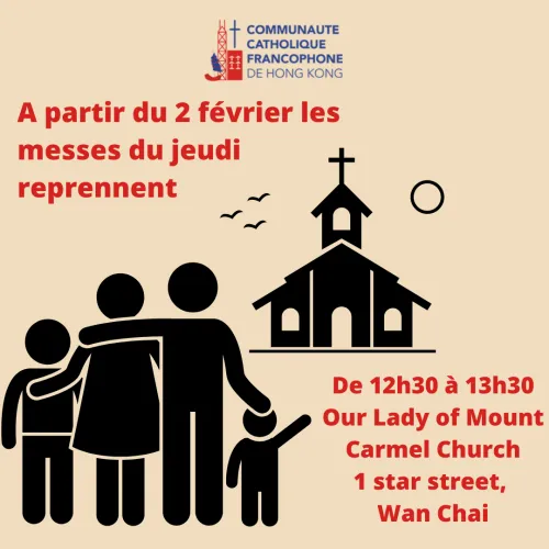 Les annonces paroissiales  – semaine du 30 janvier 2023