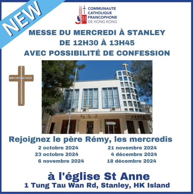 Les annonces paroissiales – semaine du 2 septembre 2024