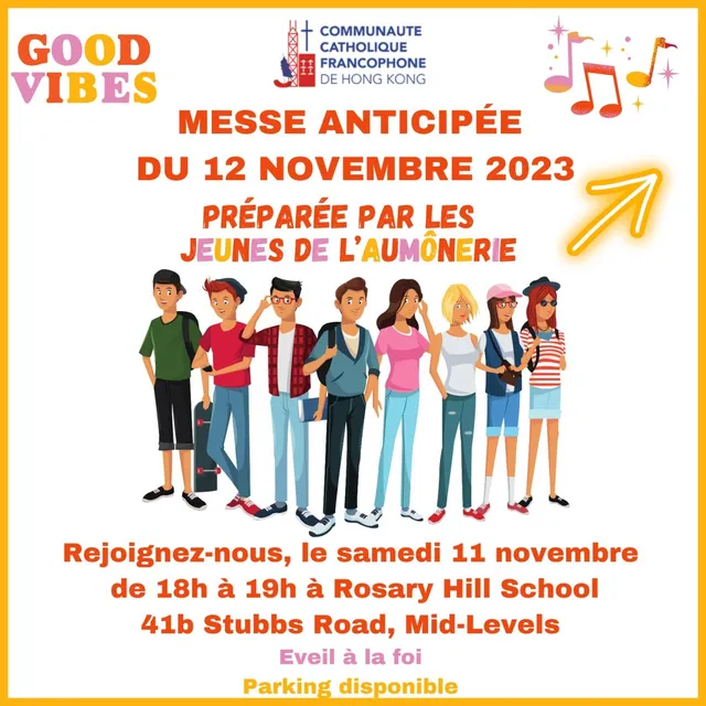 Les annonces paroissiales  – semaine du 6 novembre 2023