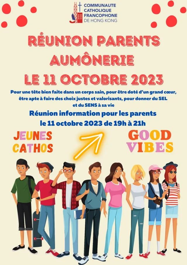 Les annonces paroissiales  – semaine du 9 octobre 2023