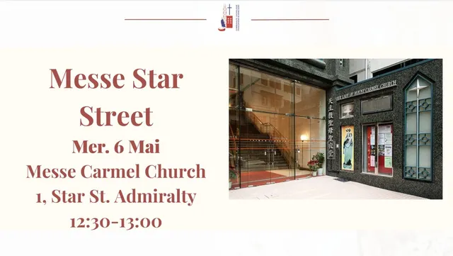 Mercredi 06 Mai, Messe à Star Street – Admiralty