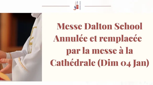Messe 03 Jan. Annulée