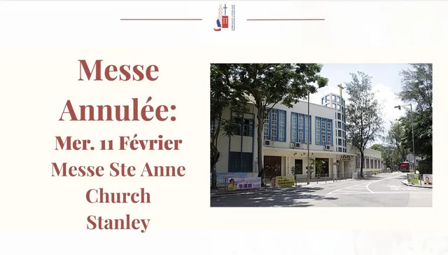 Messe Stanley Mercredi 11 Février Annulée