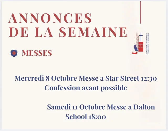 Messes de la Semaine
