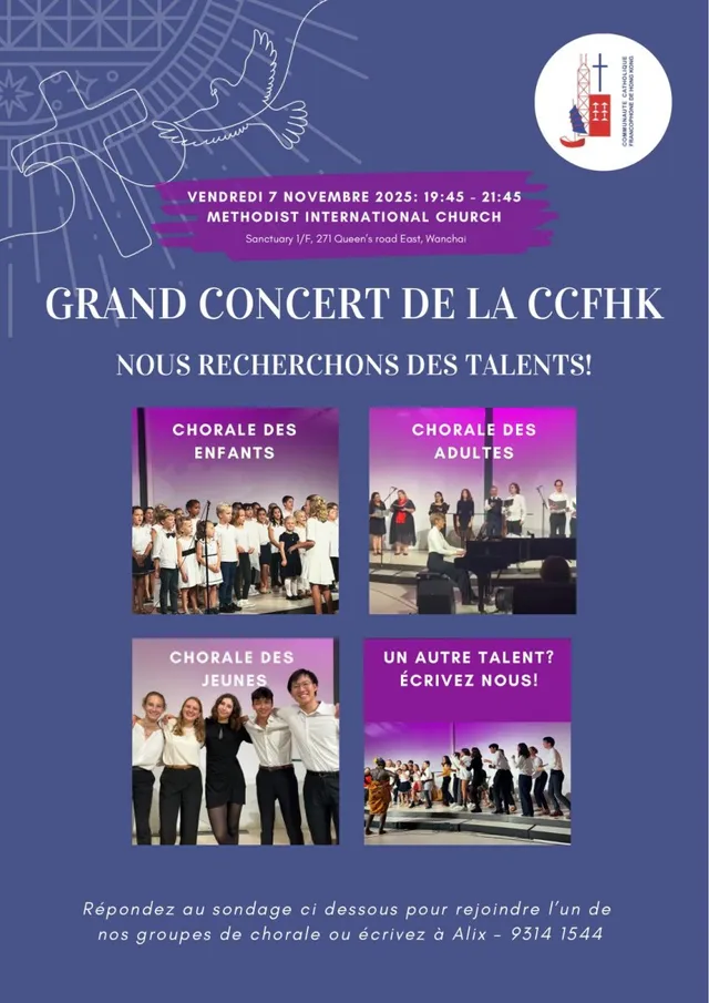 Participez a la Chorale de la CCFHK!