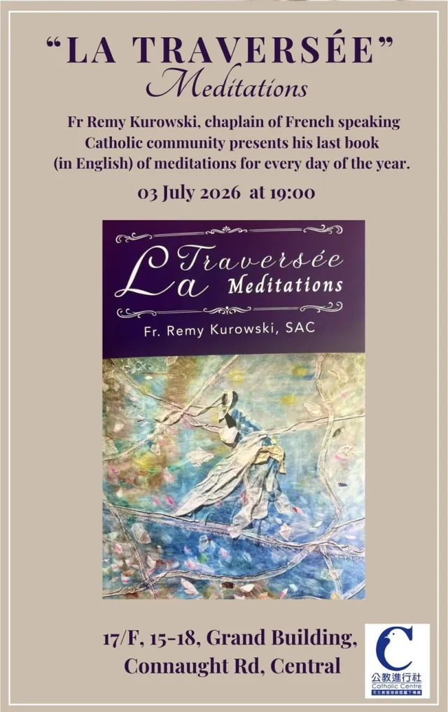 Présentation du livre “La Traversée – Meditations” au Catholic Center le ven. 03 juillet 2026