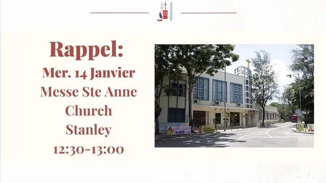 Rappel: Messe Stanley 14/01/2026