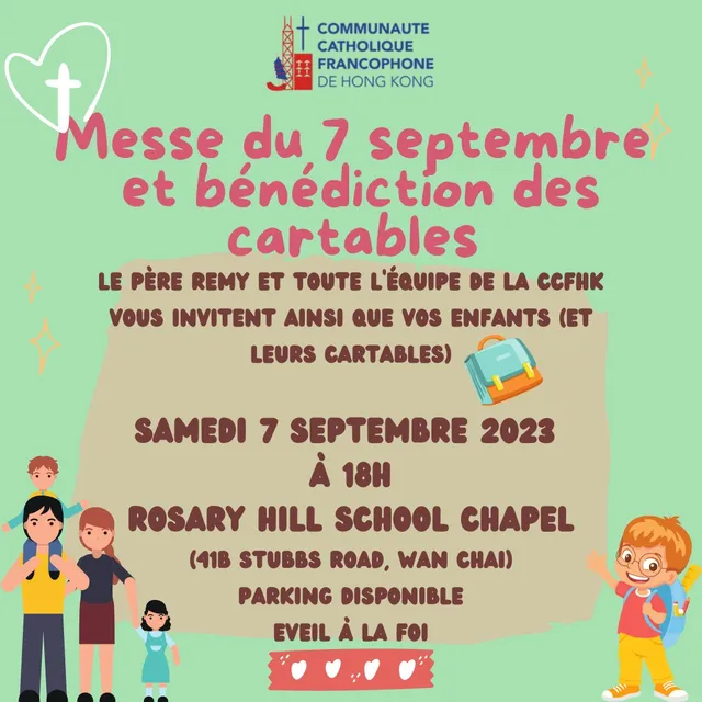 Rentrée paroissiale – les messes de septembre 2024